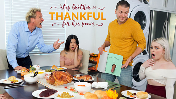 [MyFamilyPies 11-21-2021] Stepbrother Is Thankful For His Penis